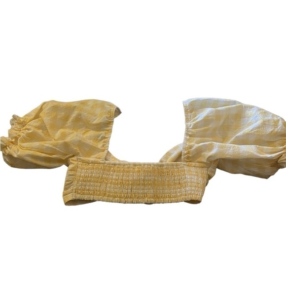 NWOT Charlie Holiday gingham crop top. Size 4. - Picture 5 of 5